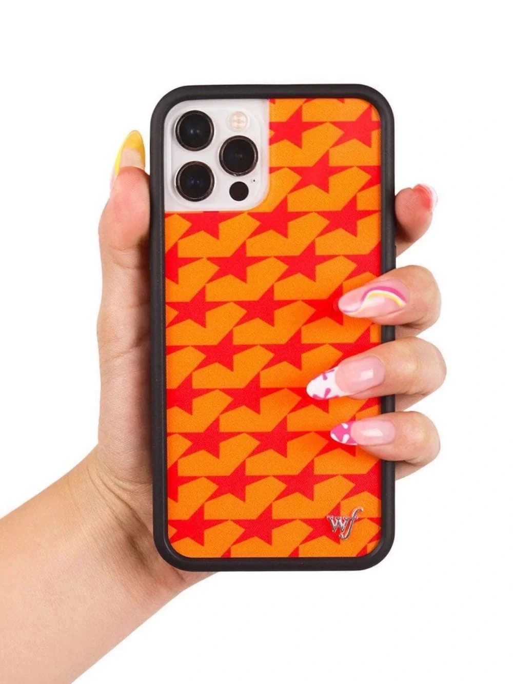 Wildflowers iPhone 15 Pro Case - Orange & Red Star Design